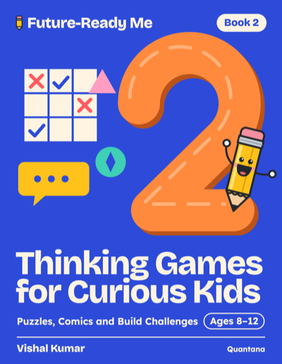 Cover of Book 2, Thinking Games for Curious Kids
